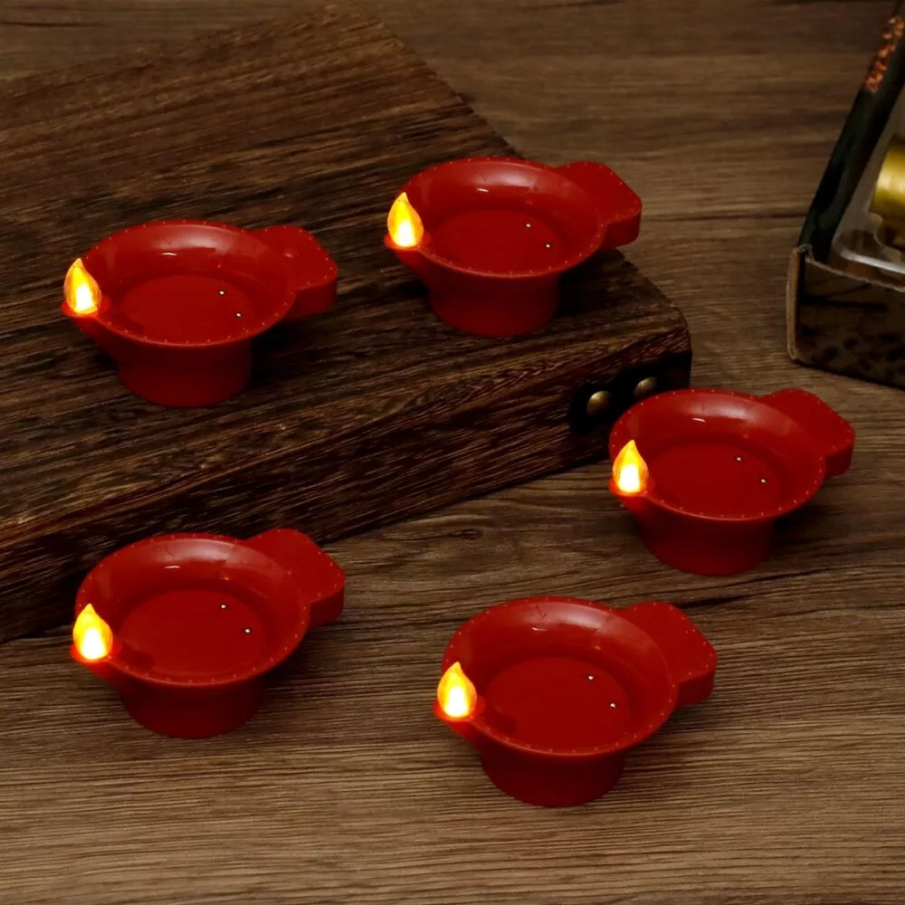 12 Water Sensor Diyas for Decoration | Kids & Pets Friendly